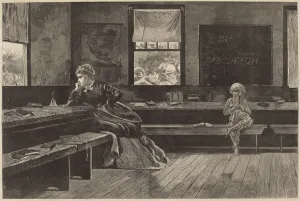 Midday Prints: The Noon Recess, published 1873. Creator: Winslow Homer