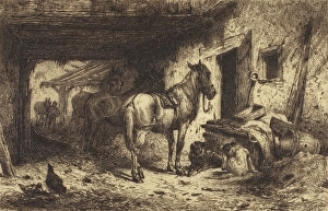 Noon Prints: The Noonday Rest, 1877. Creator: Peter Moran
