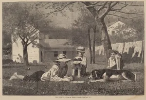 Washing Line Gallery: The Nooning, published 1873. Creator: Winslow Homer