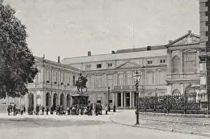 Streetlighting Prints: Noordeinde Palace, The Hague, Netherlands, 1898. Creator: Unknown