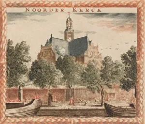 La Poup And Xe9 Prints: Noorder Kerck, in: Tooneel Der Voornaamste Nederlands Huizen, En Lust Hoven