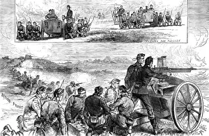 Showing Prints: The Nordenfeldt Guns at Aldershott, 1883. Creator: Unknown