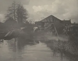 Boatyard Prints: A Norfolk Boat-Yard, 1886. Creators: Dr Peter Henry Emerson, Thomas Frederick Goodall