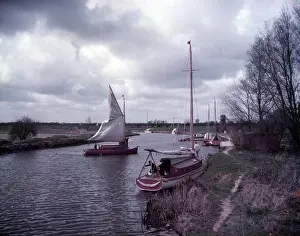 Holiday Prints: Norfolk Broads, c1955. Creator: Arthur Charles Kirby Ware