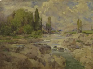 Creek Prints: The Normal Rock Creek, 1910. Creator: William Henry Holmes