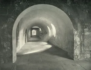 Cloister Gallery: Norman Arch in the Cloisters, Westminster Abbey, 1908