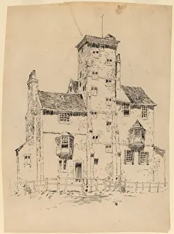 Frederick Childe Prints: Norman Structure, 1885. Creator: Frederick Childe Hassam