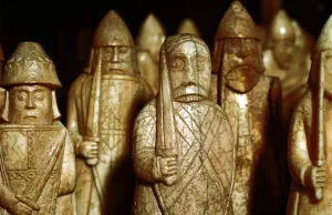 Norse chessmen, from a Viking hoard, Isle of Lewis, Scotland Norse chessmen, from a Viking hoard, Isle of Lewis, Scotland