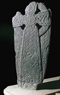 Norse Gallery: Norse dragon cross-slab from the Isle of Man, 11th century