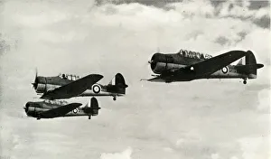 Trainer Aircraft Prints: The North American Harvard, 1941. Creator: Unknown