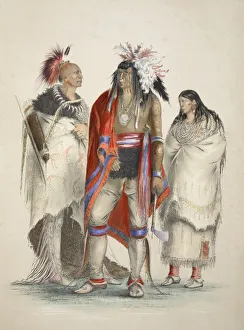 Great Plains Prints: North American Indians, pub. 1845 (colour lithograph)