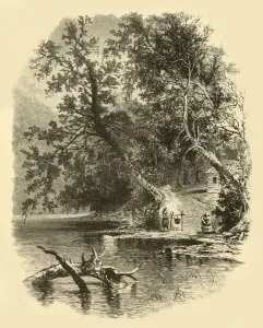Frederick William Prints: North Branch of the Susquehanna, at Hunlocks, 1874. Creator: Frederick William Quartley