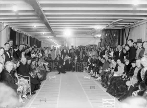 Cruise Prints: The North Cape Stakes, entertainment on board the Blue Star Lines SS Arandora Star, 1929