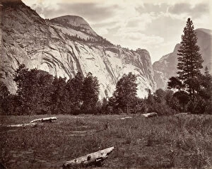 Attributed To Carleton E Collection: North Dome, 3, 725 feet, Yosemite, ca. 1872, printed ca. 1876