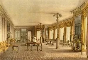 Nash Collection: The North Drawing-Room, Royal Pavilion, Brighton, East Sussex, 1824, (1946). Creator: John Nash