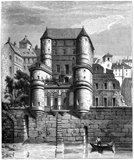 Images Dated 17th November 2007: North front of the Hotel des Ursins, Paris, c17th century (1849)