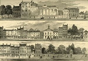 Brewing Gallery: The North Side of Knightsbridge in 1820, from the Cannon Brewery to Hyde Park Corner, (c1876)