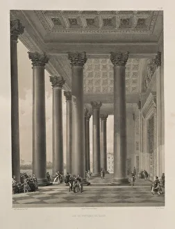 Montferrand Prints: The north portal of the Saint Isaacs Cathedral (From: The Construction of the Saint Isaacs Cathedral)