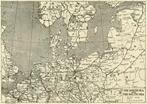 The North Sea and The Baltic Sea, 1915. Creator: Unknown