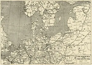 The North Sea and The Baltic Sea, 1915. Creator: Unknown The North Sea and The Baltic Sea, 1915. Creator: Unknown