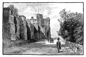 North Terrace and Wykeham Tower, Windsor Castle, c1888
