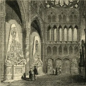 Transept Prints: North Transept of Westminster Abbey, 1830, (1881). Creator: Unknown