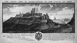 Images Dated 11th September 2018: The North View of Dover-Castle, in the County of Kent. c1735. Artists: Samuel Buck