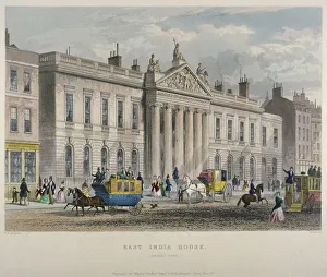 North view of East India House, Leadenhall Street, City of London, 1850