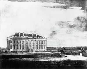 Madison James Prints: North view of the President's house in the city of Washington