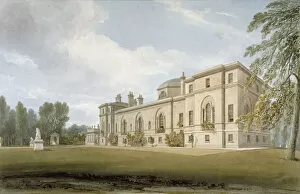 Boyle Collection: North-west view of Chiswick House, Chiswick, Hounslow, London, 1822