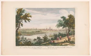 Chatelain Jean Baptiste Claude Prints: North west view of the city of Worcester, 1754. Creator: Walker