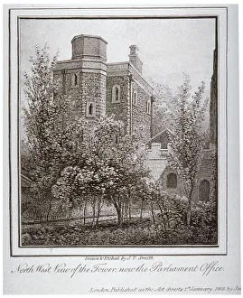 North-west view of the Jewel Tower, Old Palace Yard, Westminster, London, c1805. Artist