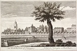 North west view of Stoke Newington, London, c1750