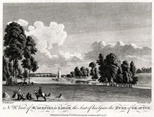 Rooker Gallery: North west view of Wakefield Lodge, the Seat of his Grace the Duke of Grafton, 1776