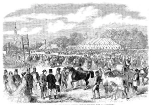 Burghley Lord Collection: The Northamptonshire Agricultural Society's show in Burghley Park, near Stamford, 1862