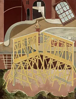 Train Station Prints: Northern Adventure, 1929. Creator: Paul Nash