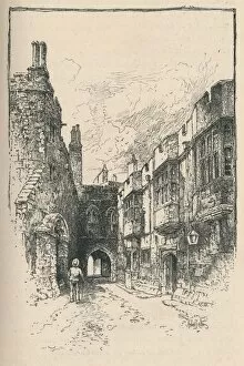 Argyll Gallery: Northern Gate and Library, from King Johns Tower, 1895