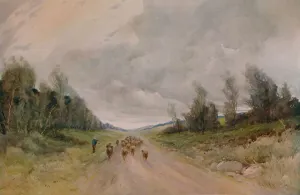 On a Northumberland Road, 20th century, (1935). Artist: Robert J Hewitt