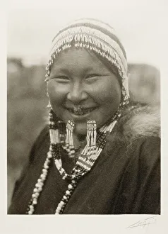Nose Ring Prints: Northwest Coast, c.1927. Creator: Edward Sheriff Curtis