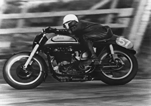 Norton 1950 Isle of Man Tourist Trophy race. Creator: Unknown Norton 1950 Isle of Man Tourist Trophy race. Creator: Unknown