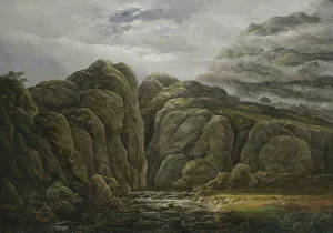 Natural Setting Prints: Norwegian Mountain Landscape, 1819. Creator: Johan Christian Dahl