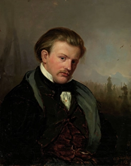 The Fine Art Collections Prints: The Norwegian painter G.A. Mordt, 1853. Creator: Carl Henrik Unker