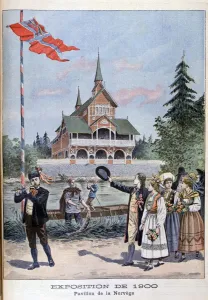 The Norwegian pavilion at the Universal Exhibition of 1900, Paris, 1900
