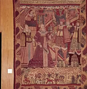 Queen Of Sheba Gallery: Norwegian Tapestry from Gudbrandsdal, dated 1620s