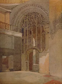 Stonework Prints: In Norwich Cathedral, 1923. Artist: John Sell Cotman
