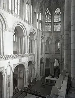 Eleventh Century Prints: Norwich Cathedral, Norfolk, c1955. Creator: Arthur Charles Kirby Ware