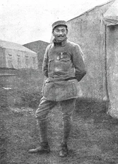Fighter Ace Prints: Nos Aviateurs; le sous-lieutenant Andre Chainat, 1916. Creator: Unknown