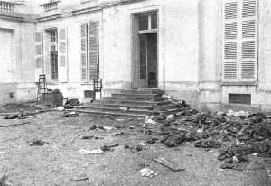 Nos Chateaux au Pillage; Quelques aspects du Chateau du Gue a Tresmes, pres de Congis, 1914. Creator: Unknown