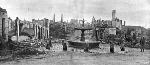 Nos regions Devastees; Les ruines de Sermaize-les Bains, 1914. Creator: Unknown