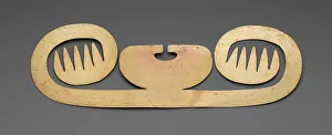 Colombian Prints: Nose Ornament with Lateral Extensions in Suggesting Whiskers